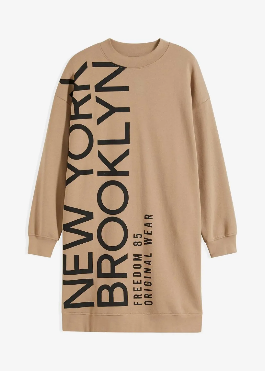 Online Oversize-Sweatkleid aus weichem Baumwoll-Mix Damen Kleider|Sweat