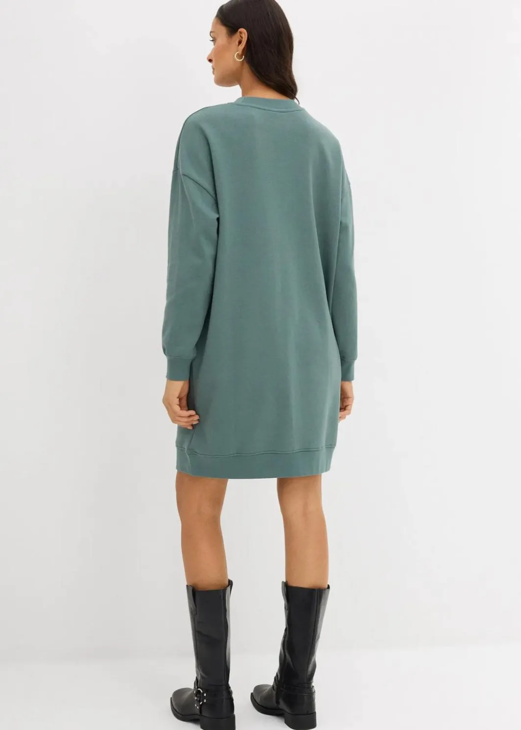 New Oversize-Sweatkleid aus weichem Baumwoll-Mix Damen Bekleidung·Blusen & Tuniken|Bekleidung·Pullover & Strickjacken