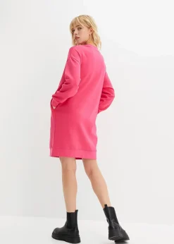 Damen bonprix Kleider|Sweat|Oversize-Sweatkleid aus weichem Baumwoll-Mix