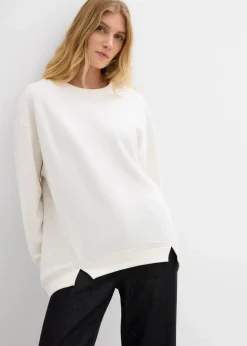 Damen bonprix Sweat|Nachhaltigere Materialien|Oversize-Sweatshirt