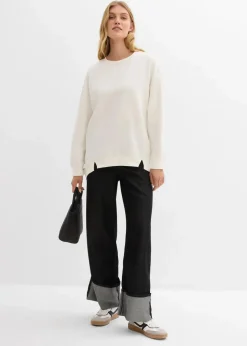 Damen bonprix Sweat|Nachhaltigere Materialien|Oversize-Sweatshirt