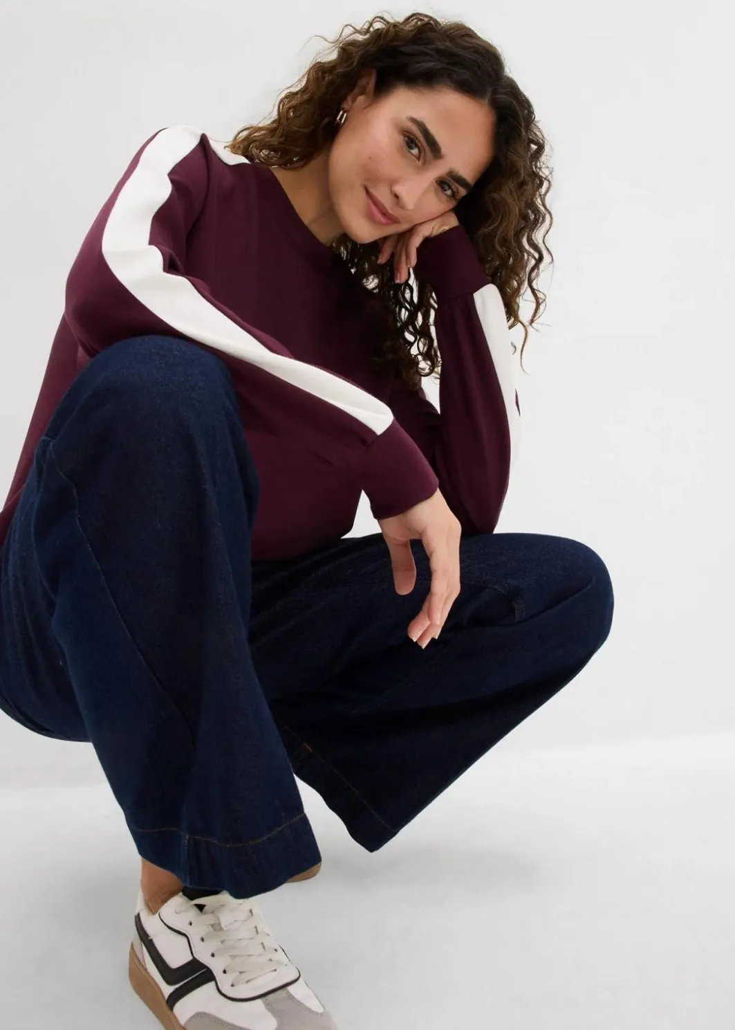 Damen bonprix Sweat|Zweiteiler & Sets|Oversize-Sweatshirt