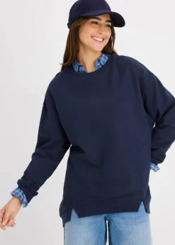 Damen bonprix Sweat|Nachhaltigere Materialien|Oversize-Sweatshirt