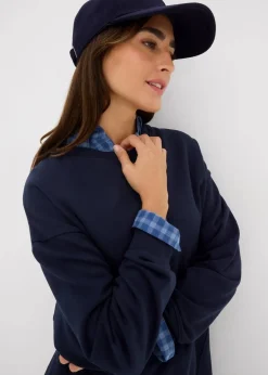 Damen bonprix Sweat|Nachhaltigere Materialien|Oversize-Sweatshirt