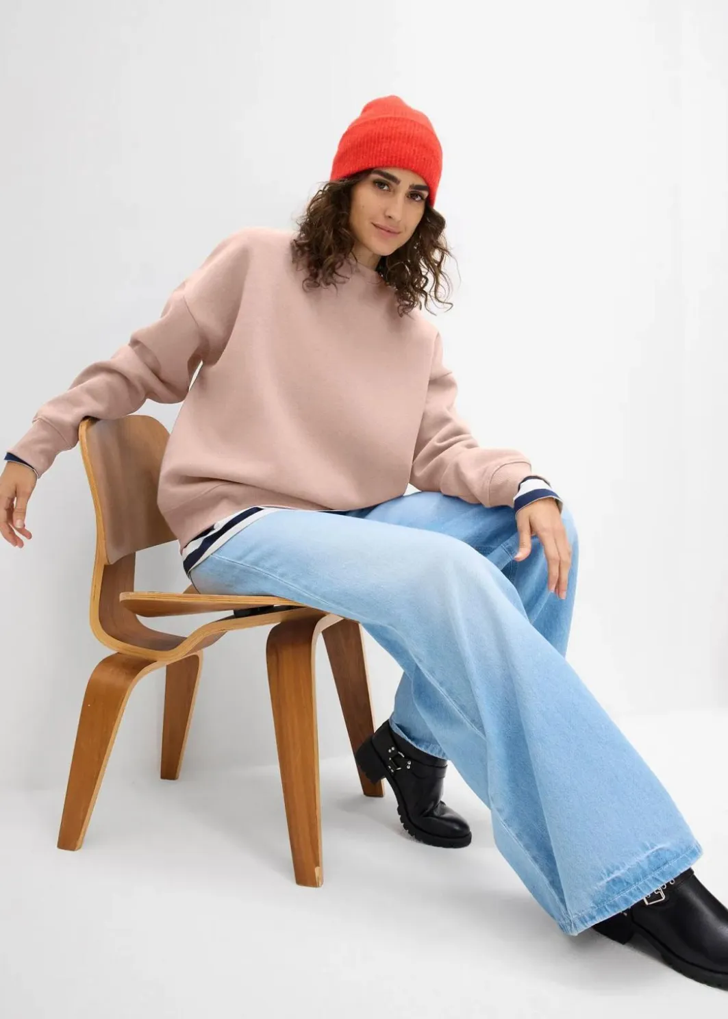 Discount Oversize-Sweatshirt Damen Sweat|Basics