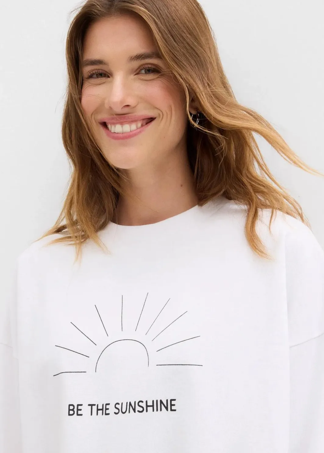 Hot Oversize-Sweatshirt Damen Bekleidung·Blusen & Tuniken|Sweat