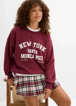 Damen bonprix Sweat|Nachhaltigere Materialien|Oversize-Sweatshirt