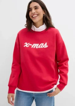 Oversize-Sweatshirt aus Baumwoll-Mix Damen Bekleidung·Blusen & Tuniken|Sweat