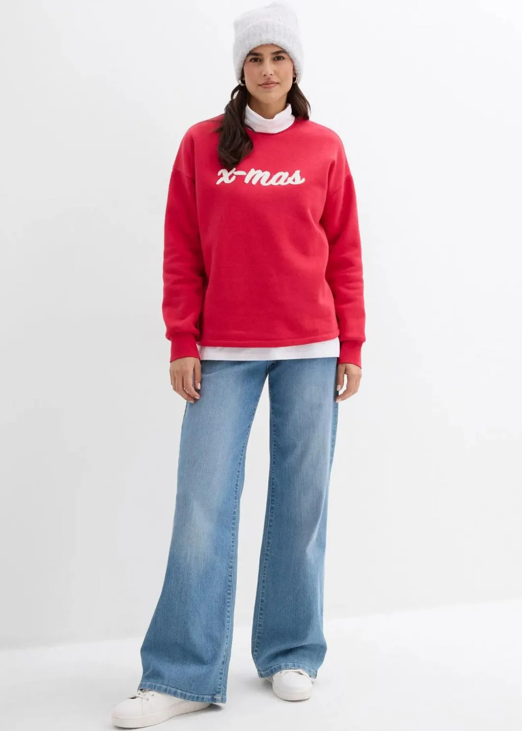 Oversize-Sweatshirt aus Baumwoll-Mix Damen Bekleidung·Blusen & Tuniken|Sweat