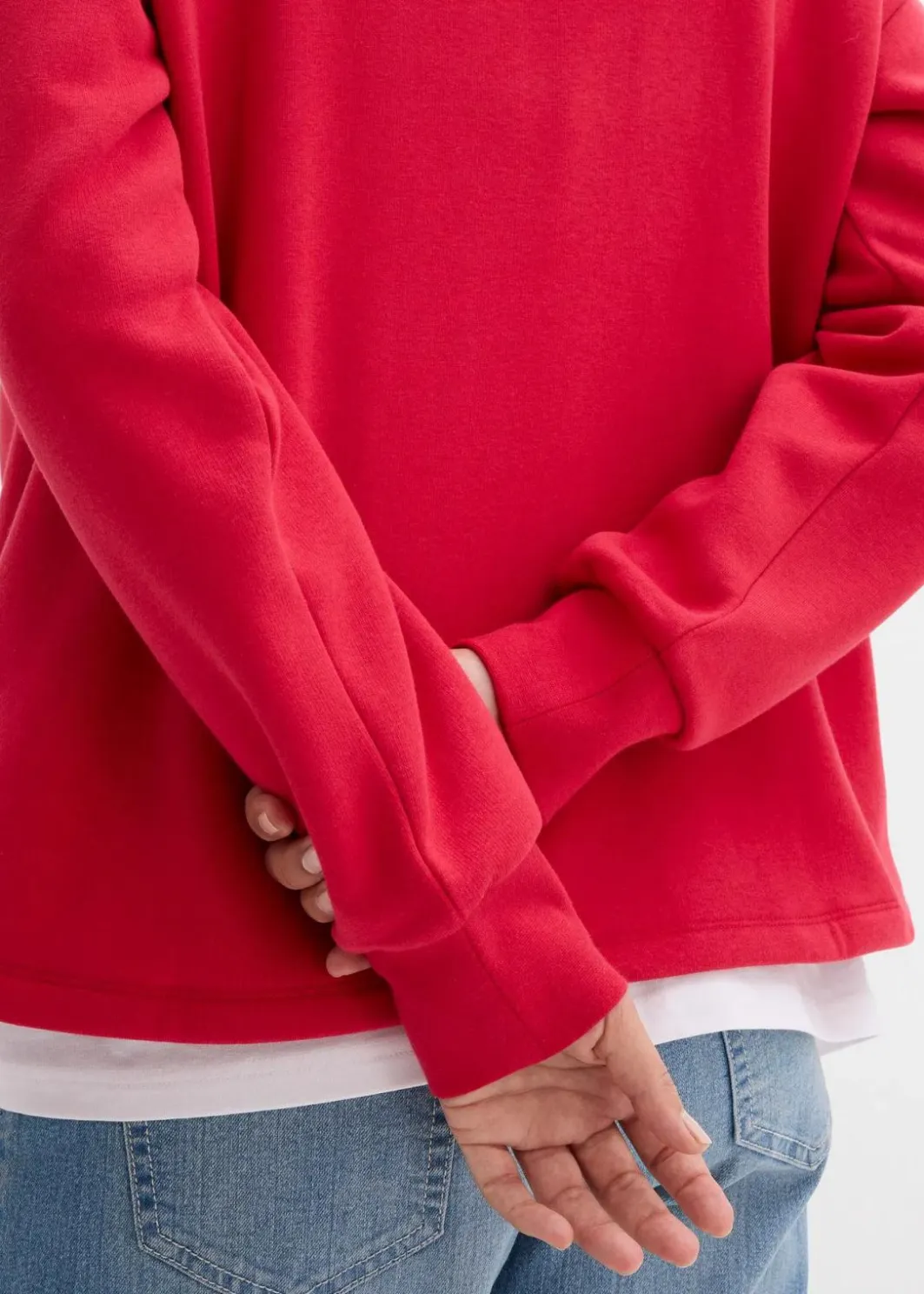 Oversize-Sweatshirt aus Baumwoll-Mix Damen Bekleidung·Blusen & Tuniken|Sweat