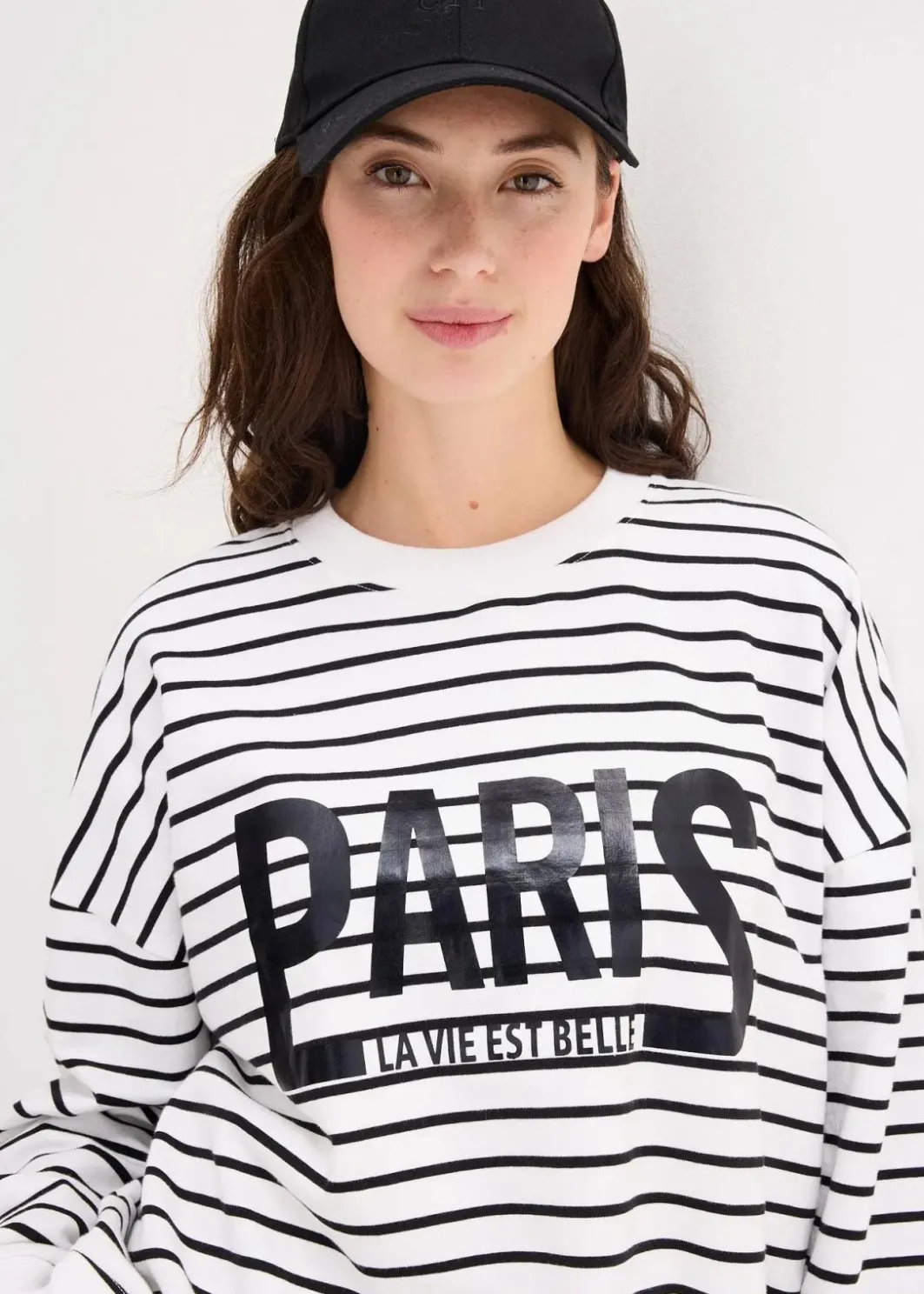 Sale Oversize-Sweatshirt aus Baumwoll-Mix Damen Bekleidung·Blusen & Tuniken|Sweat