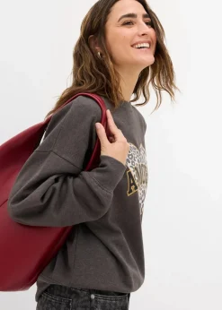 New Oversize-Sweatshirt aus Baumwoll-Mix Damen Sweat|Bekleidung·Blusen & Tuniken