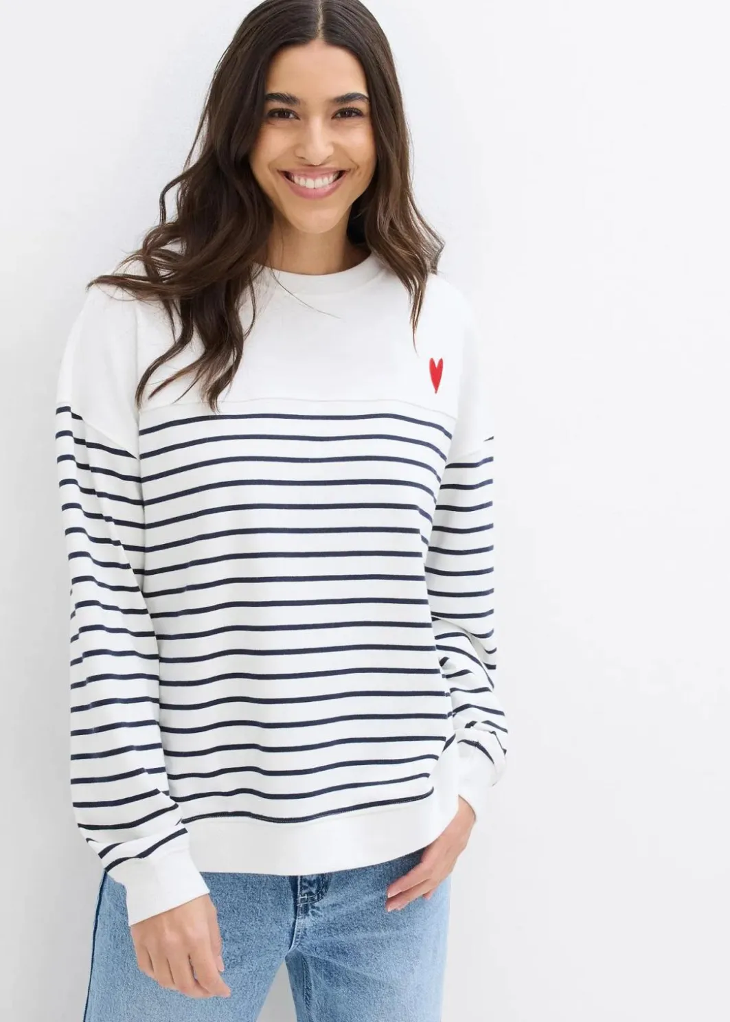 Discount Oversize-Sweatshirt aus Baumwollmix Damen Sweat|Nachhaltigere Materialien