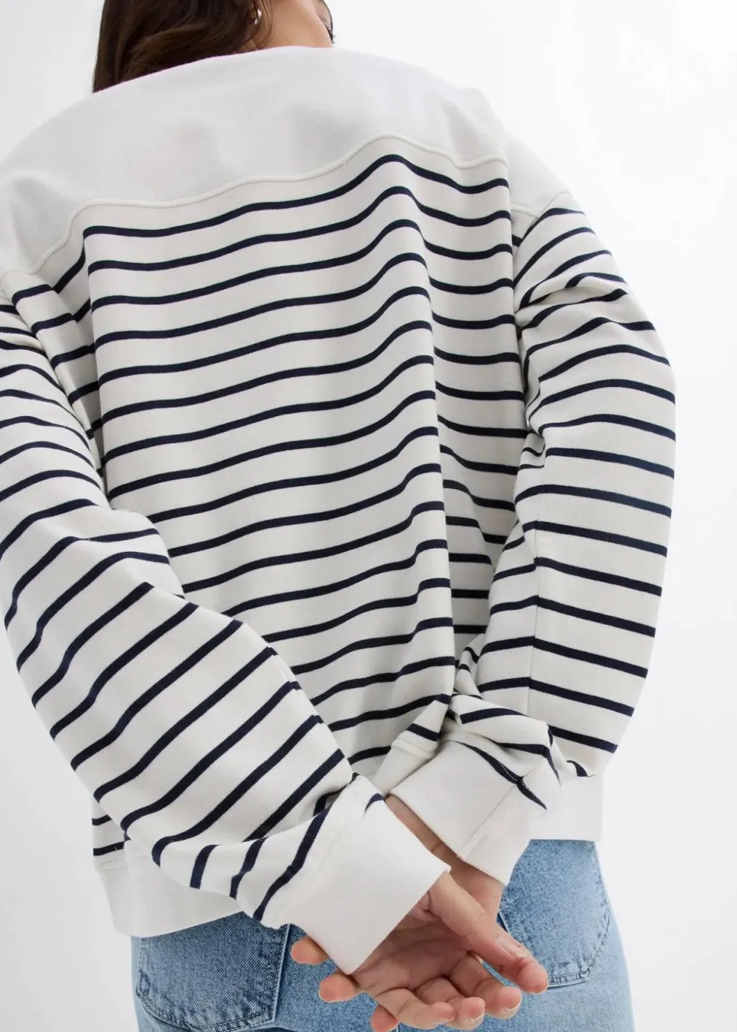 Discount Oversize-Sweatshirt aus Baumwollmix Damen Sweat|Nachhaltigere Materialien