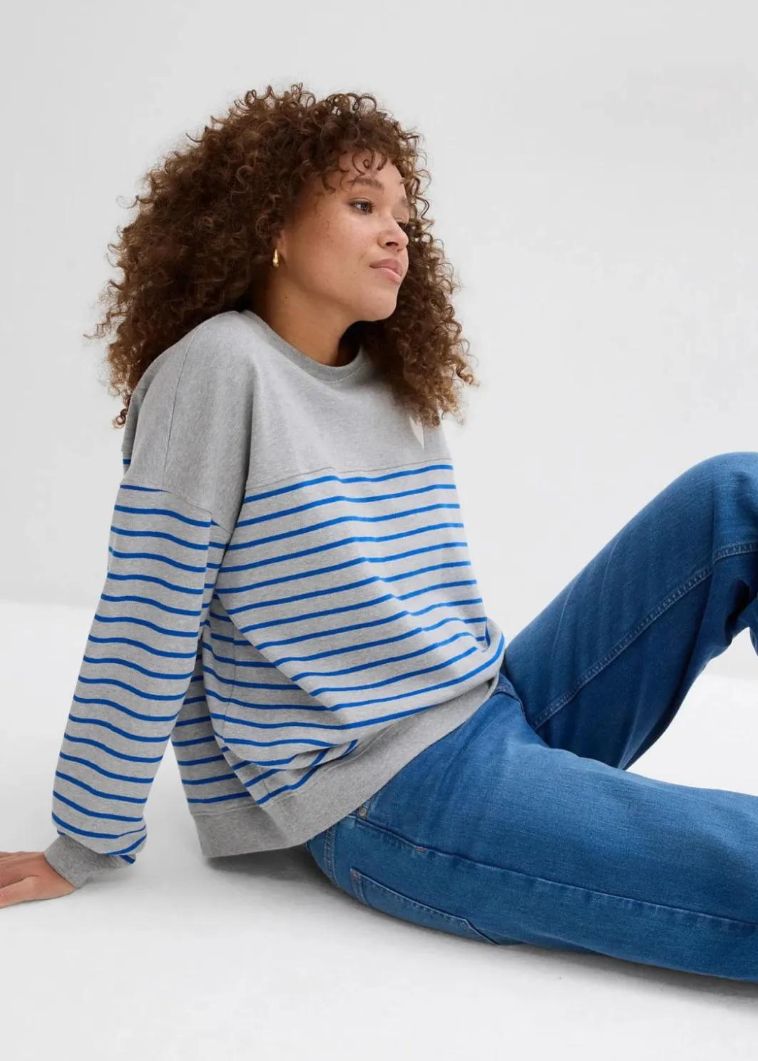 Sale Oversize-Sweatshirt aus Baumwollmix Damen Bekleidung·Blusen & Tuniken|Nachhaltigere Materialien