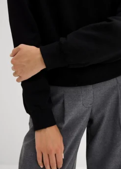 Damen bonprix Sweat|Bekleidung·Blusen & Tuniken|Oversize-Sweatshirt aus Baumwolle