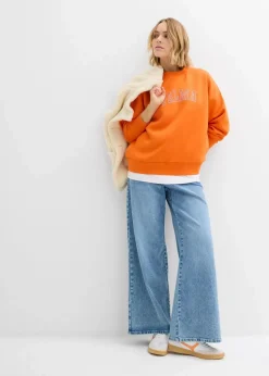 Outlet Oversize-Sweatshirt aus Baumwoll-Mix Damen Bekleidung·Blusen & Tuniken|Sweat