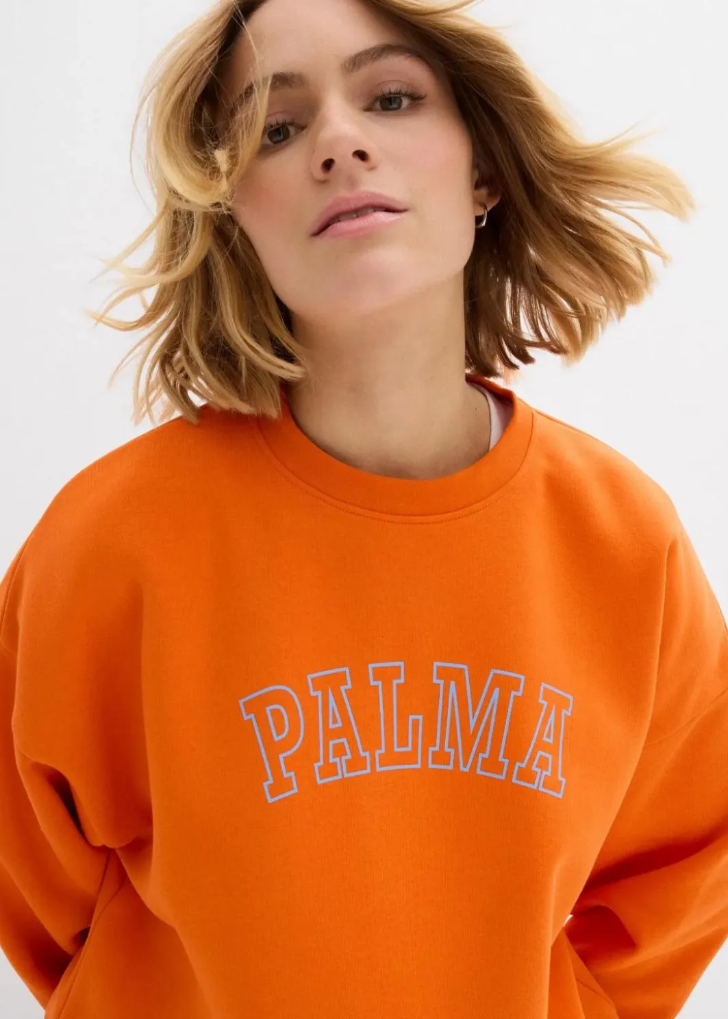Outlet Oversize-Sweatshirt aus Baumwoll-Mix Damen Bekleidung·Blusen & Tuniken|Sweat