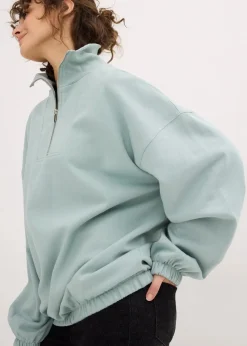 Damen bonprix Sweat|Bekleidung·Blusen & Tuniken|Oversize-Sweatshirt aus Bio-Baumwolle