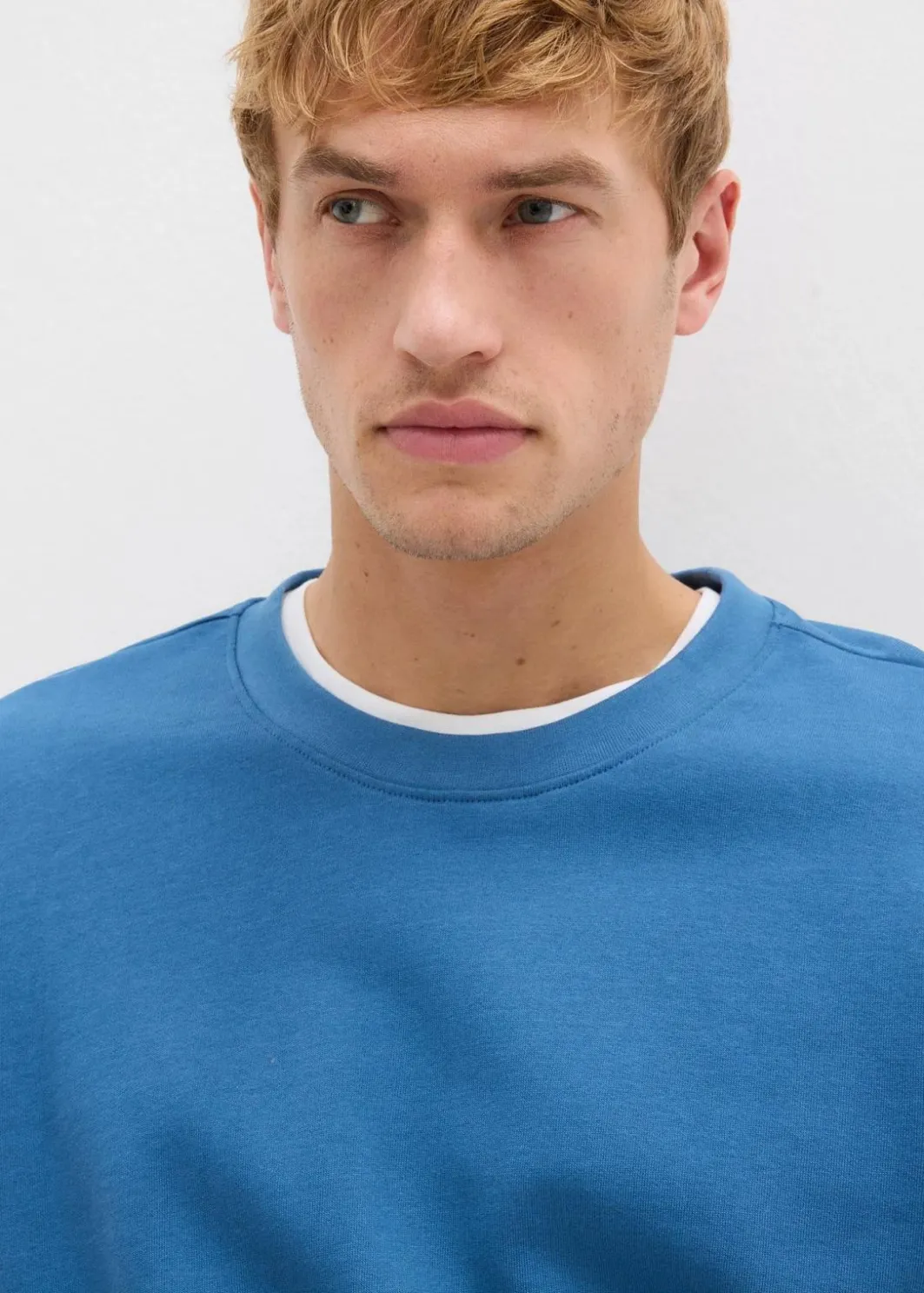 Herren bonprix Große Größen|Basics|Oversize-Sweatshirt aus reiner Bio-Baumwolle