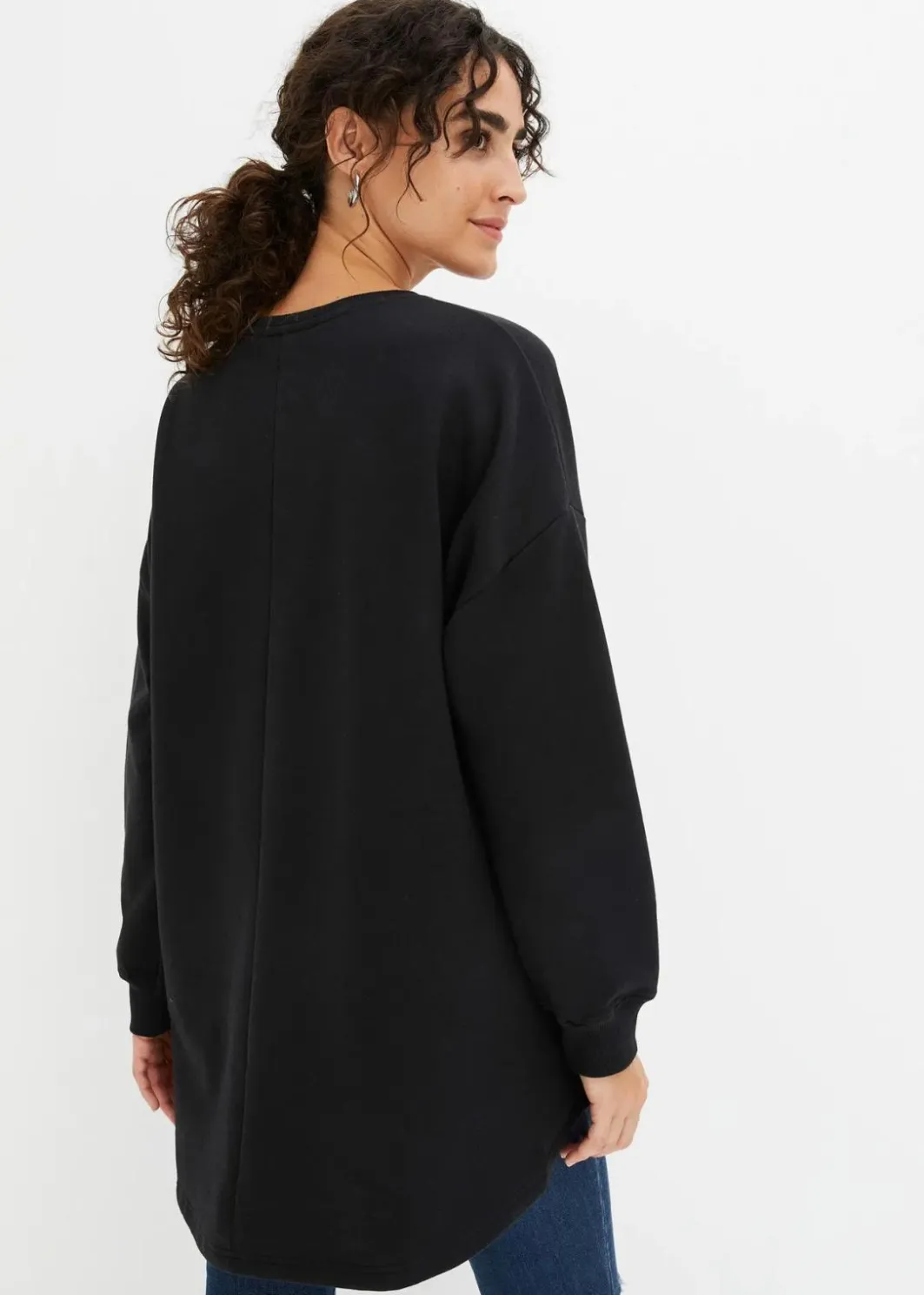 Outlet Oversize-Sweatshirt aus reiner Baumwolle Damen Sweat|Bekleidung·Blusen & Tuniken