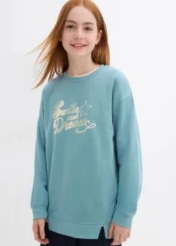 Kinder bonprix Mädchen 9-16 Jahre·Sweat & Strick|Mädchen 2-8 Jahre·Nachhaltigere Materialien|Oversize-Sweatshirt aus reiner Bio-Baumwolle