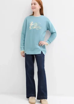 Kinder bonprix Mädchen 9-16 Jahre·Sweat & Strick|Mädchen 2-8 Jahre·Nachhaltigere Materialien|Oversize-Sweatshirt aus reiner Bio-Baumwolle