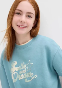 Kinder bonprix Mädchen 9-16 Jahre·Sweat & Strick|Mädchen 2-8 Jahre·Nachhaltigere Materialien|Oversize-Sweatshirt aus reiner Bio-Baumwolle