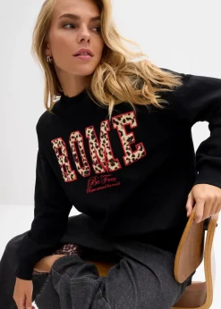 Damen bonprix Sweat|Nachhaltigere Materialien|Oversize-Sweatshirt aus reiner Bio-Baumwolle