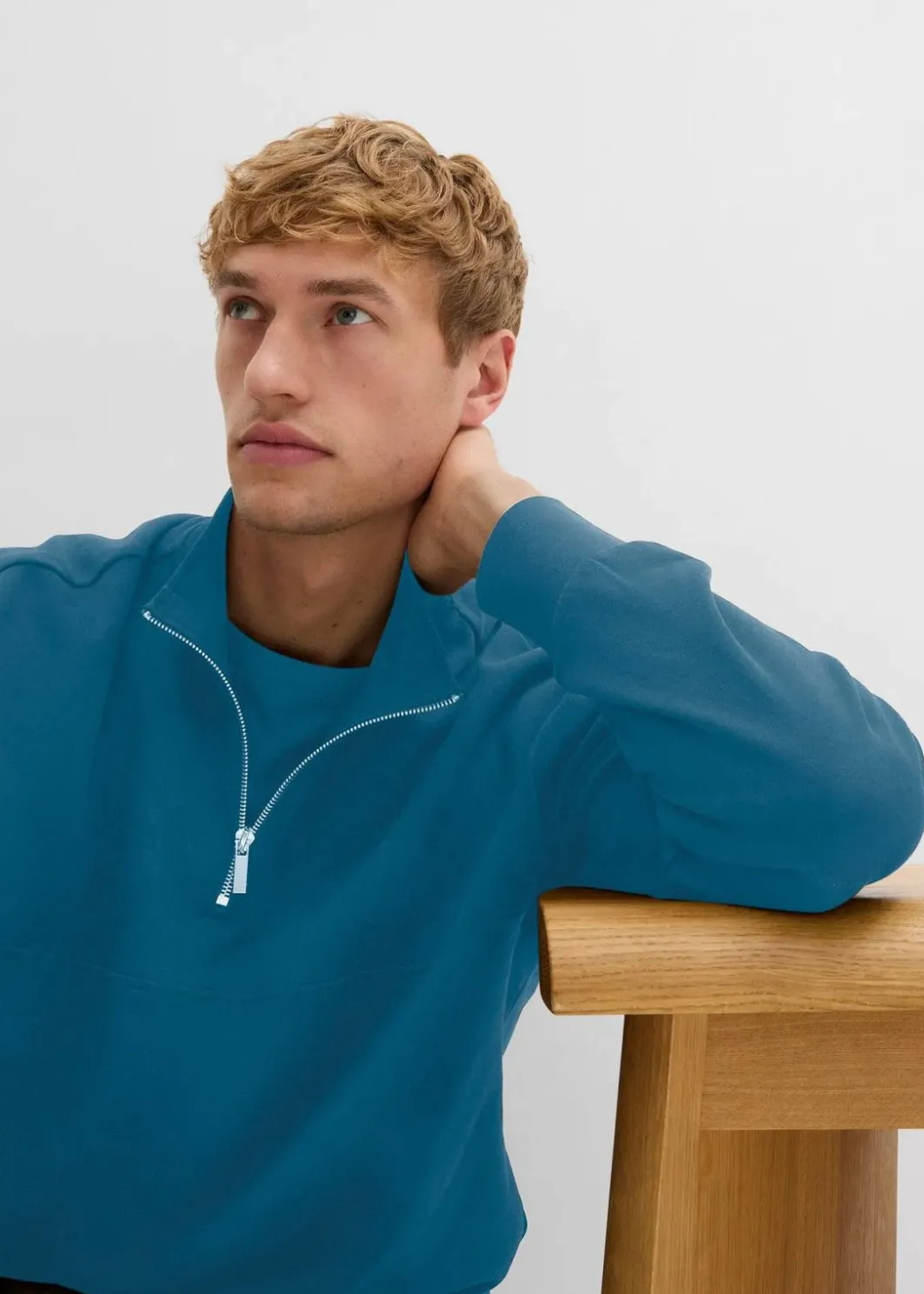 Clearance Oversize-Sweatshirt aus reiner Bio-Baumwolle Herren Sweat|Sportbekleidung
