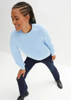 Damen bonprix Sweat|Basics|Oversize-Sweatshirt aus reiner Baumwolle