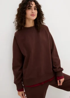 Damen bonprix Bekleidung·Röcke|Bekleidung·Blusen & Tuniken|Oversize-Sweatshirt aus reiner schwerer Bio-Baumwolle