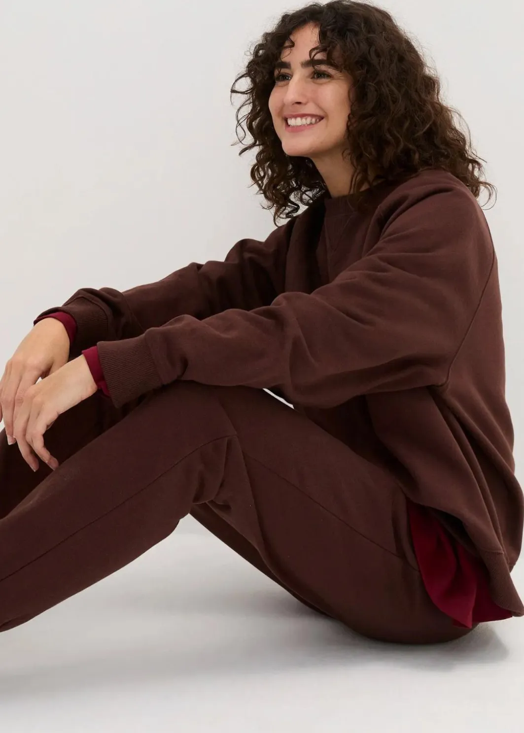Damen bonprix Bekleidung·Röcke|Bekleidung·Blusen & Tuniken|Oversize-Sweatshirt aus reiner schwerer Bio-Baumwolle