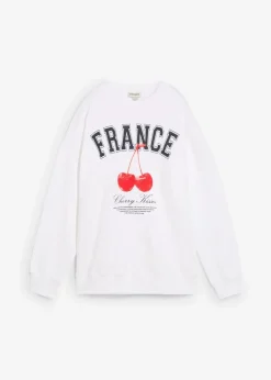 Hot Oversize-Sweatshirt aus reiner Bio-Baumwolle Damen Bekleidung·Blusen & Tuniken|Sweat