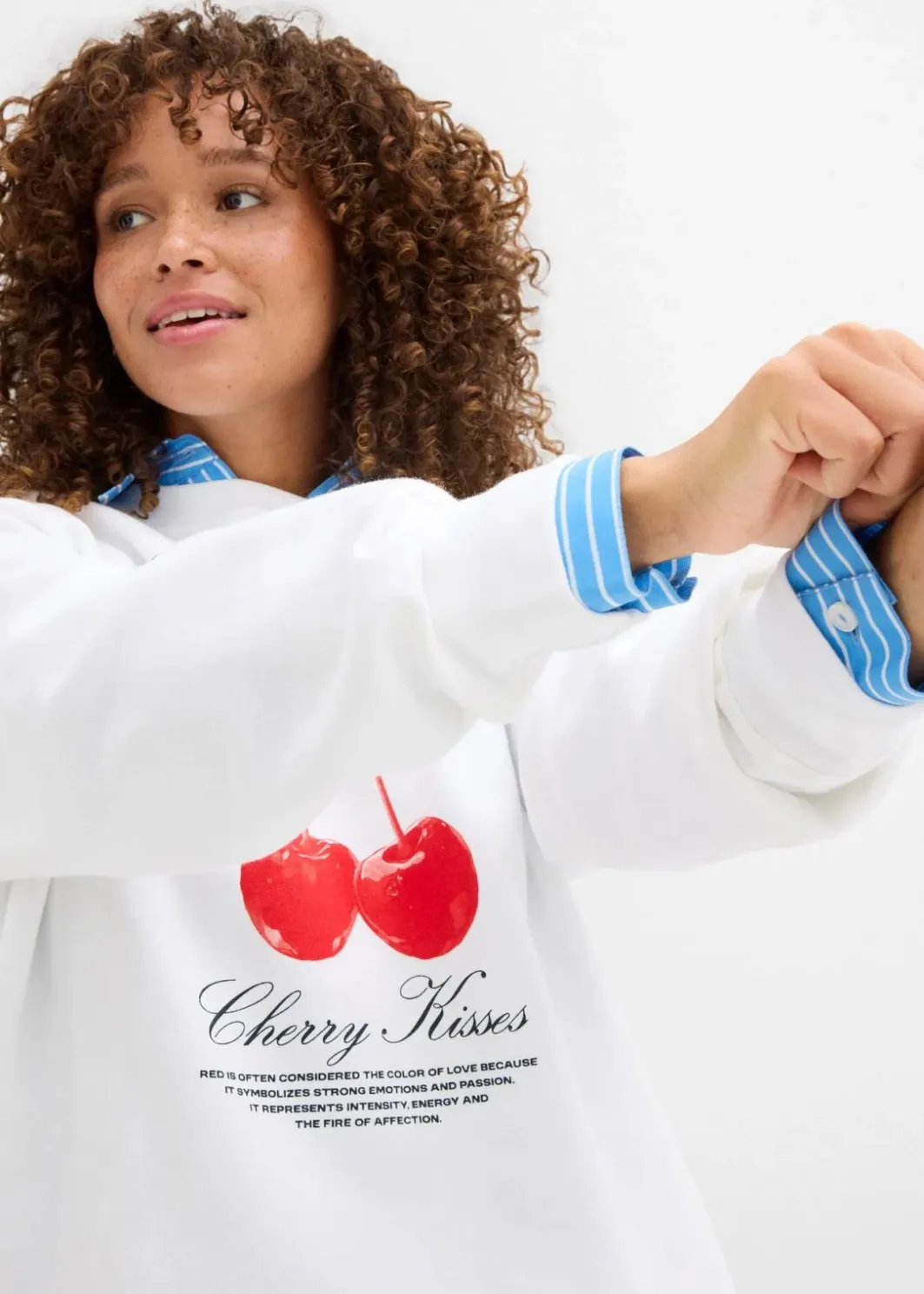 Hot Oversize-Sweatshirt aus reiner Bio-Baumwolle Damen Bekleidung·Blusen & Tuniken|Sweat