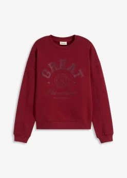 Damen bonprix Bekleidung·Blusen & Tuniken|Sweat|Oversize-Sweatshirt aus reiner Baumwolle