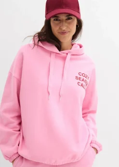 Damen bonprix Bekleidung·Blusen & Tuniken|Nachhaltigere Materialien|Oversize-Sweatshirt aus reiner Baumwolle