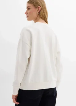Damen bonprix Bekleidung·Blusen & Tuniken|Nachhaltigere Materialien|Oversize-Sweatshirt aus reiner Bio-Baumwolle
