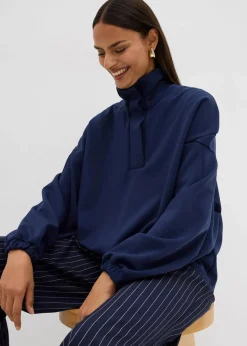 Clearance Oversize-Sweatshirt aus Scuba Damen Sweat|Bekleidung·Blusen & Tuniken