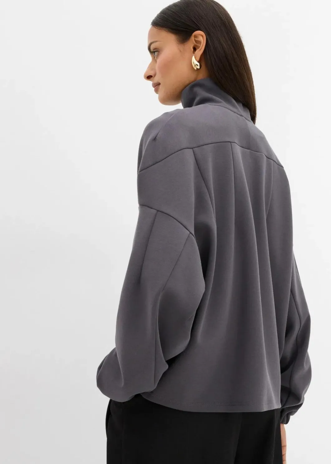 Discount Oversize-Sweatshirt aus Scuba Damen Bekleidung·Blusen & Tuniken|Sweat