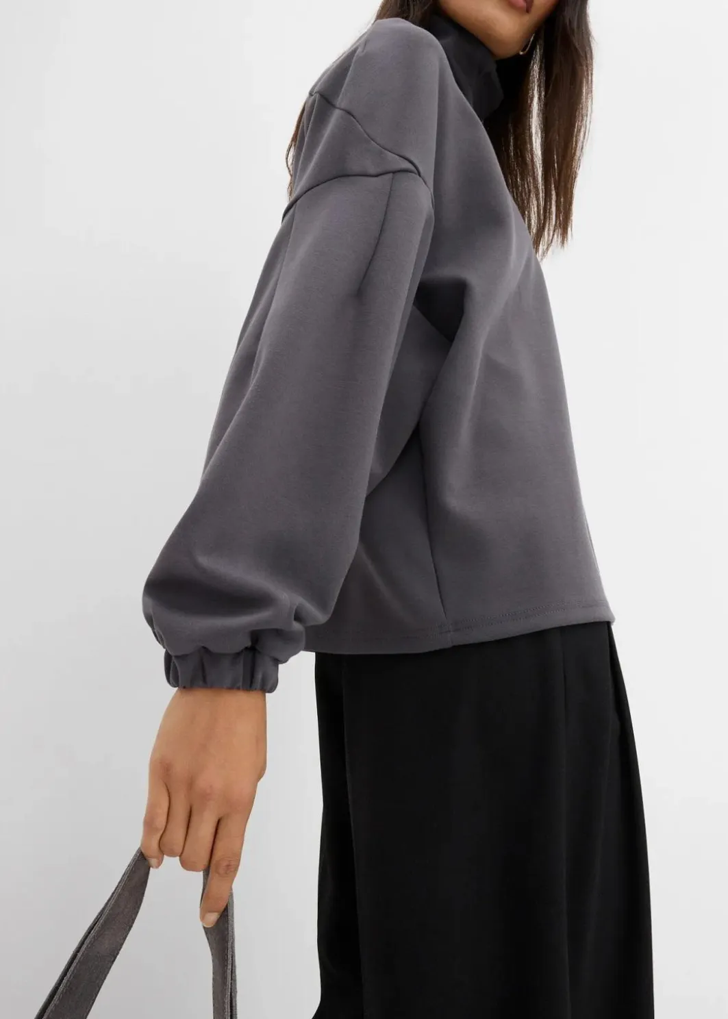 Discount Oversize-Sweatshirt aus Scuba Damen Bekleidung·Blusen & Tuniken|Sweat