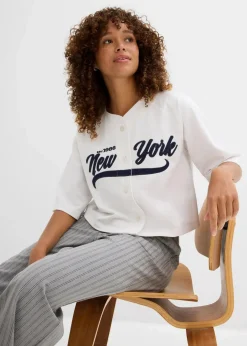 Damen bonprix Bekleidung·Blusen & Tuniken|Sweat|Oversize-Sweatshirt aus weichem Baumwoll-Mix