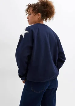 Damen bonprix Bekleidung·Blusen & Tuniken|Sweat|Oversize-Sweatshirt aus weichem Baumwoll-Mix