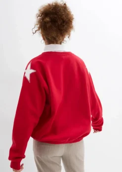 Sale Oversize-Sweatshirt aus weichem Baumwoll-Mix Damen Sweat|Bekleidung·Blusen & Tuniken