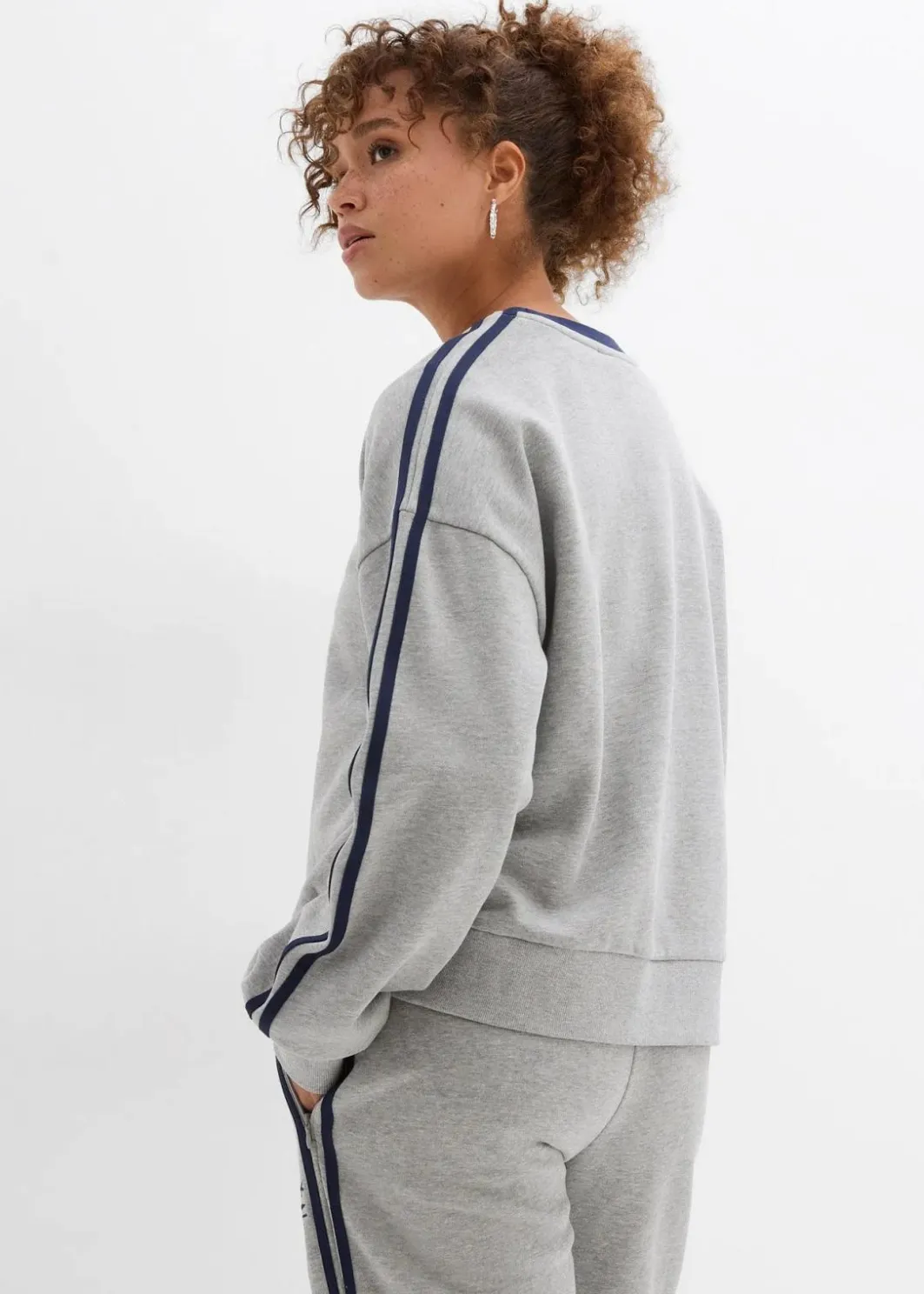 Clearance Oversize-Sweatshirt aus weichem Baumwoll-Mix Damen Sweat|Zweiteiler & Sets