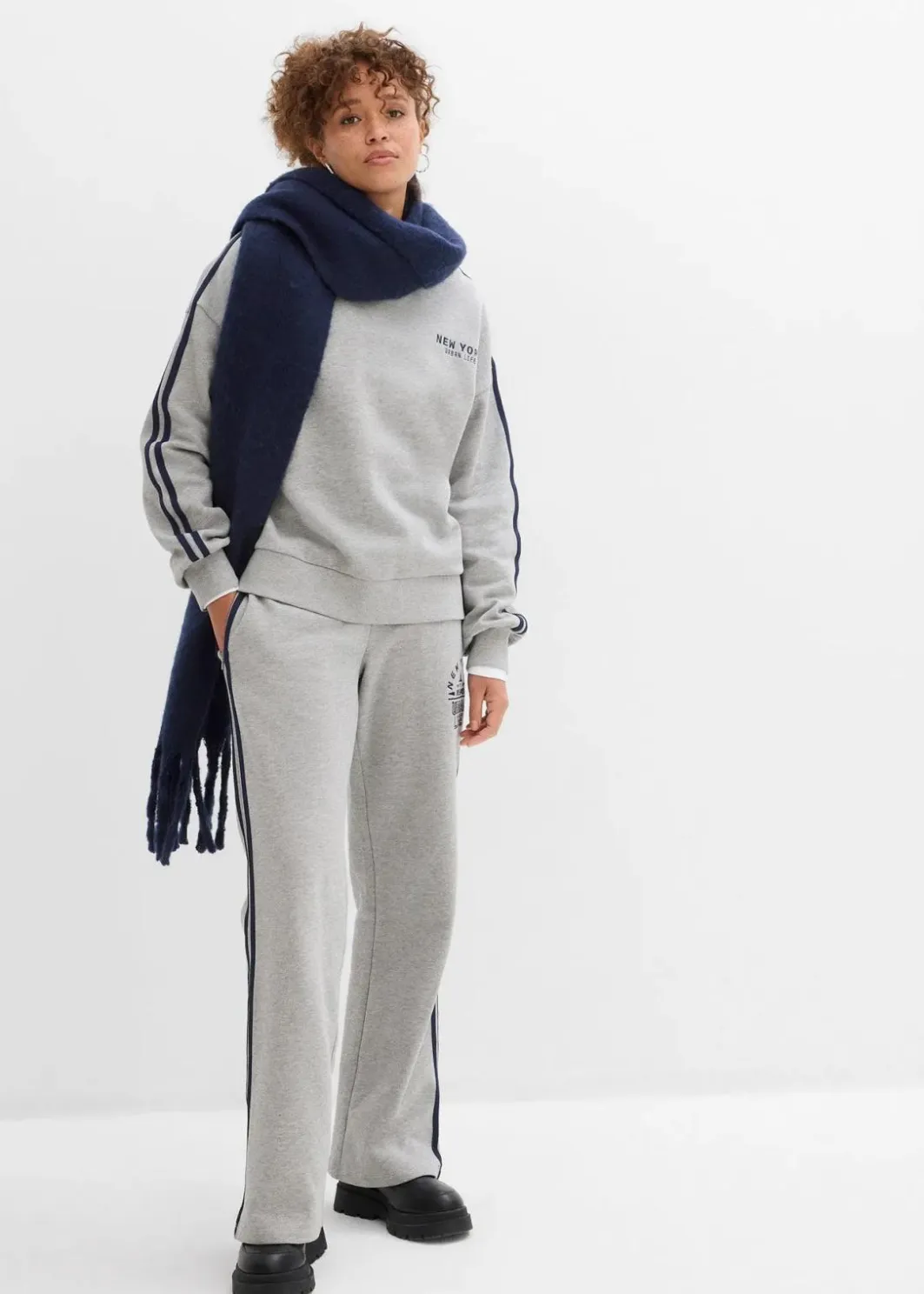 Clearance Oversize-Sweatshirt aus weichem Baumwoll-Mix Damen Sweat|Zweiteiler & Sets