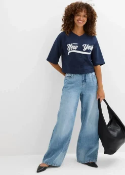 Damen bonprix Nachhaltigere Materialien|Sweat|Oversize-Sweatshirt aus weichem Baumwoll-Mix