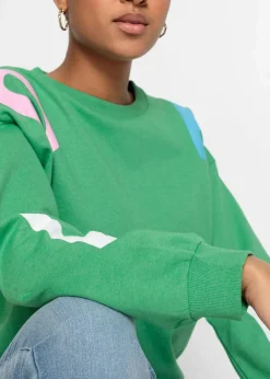 Sale Oversize-Sweatshirt aus weichem Baumwoll-Mix Damen Bekleidung·Blusen & Tuniken|Nachhaltigere Materialien
