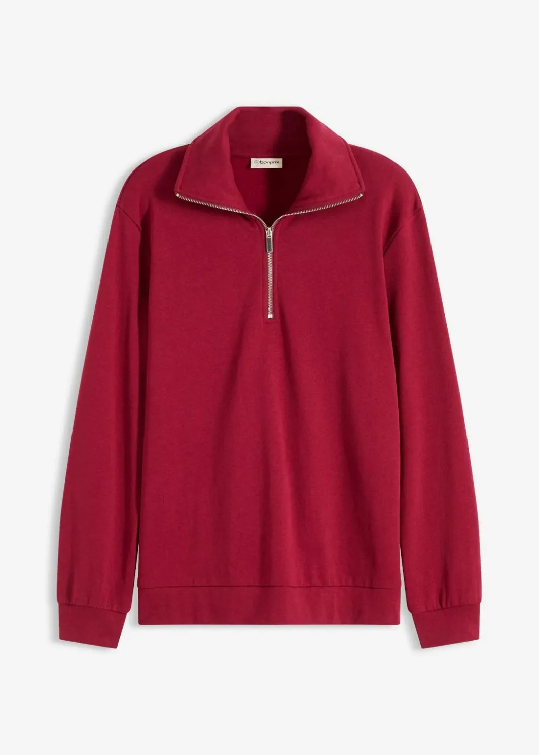 Outlet Oversize-Sweatshirt mit Reißverschluss Damen Nachhaltigere Materialien