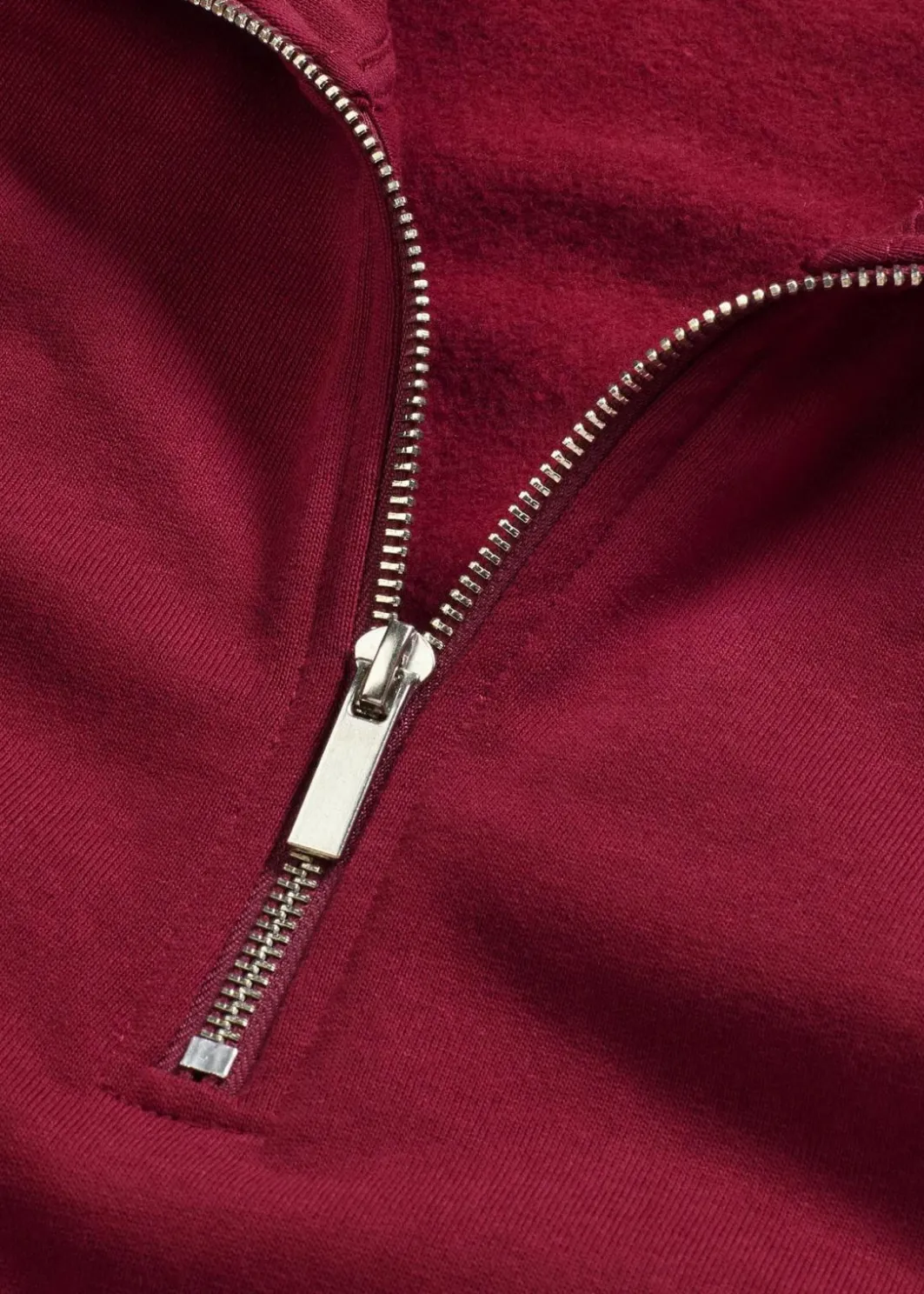 Outlet Oversize-Sweatshirt mit Reißverschluss Damen Nachhaltigere Materialien